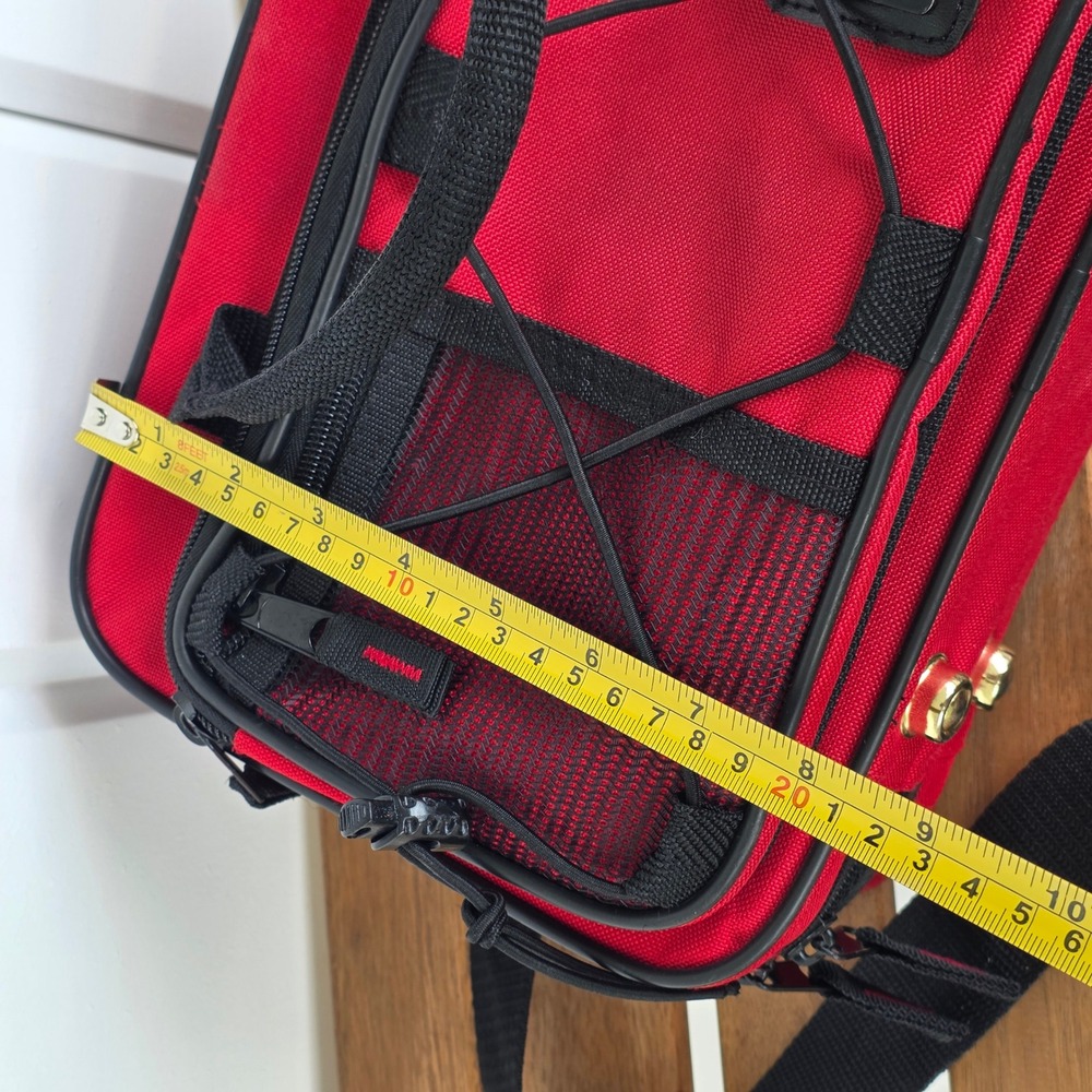 Gator Cases Red Padded Gear Bag Mixer Case with Shoulder Strap and Mesh Pocket - Picture 12 of 12